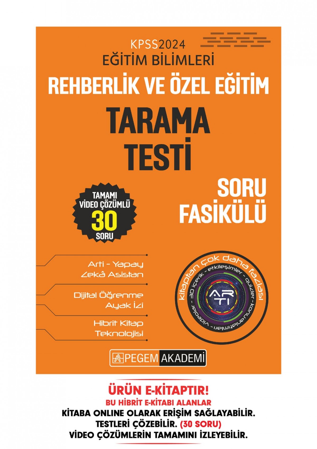 KPSS Eğitim Bilimleri Rehberlik ve Özel Eğitim - Tarama Testi Soru Fasikülü