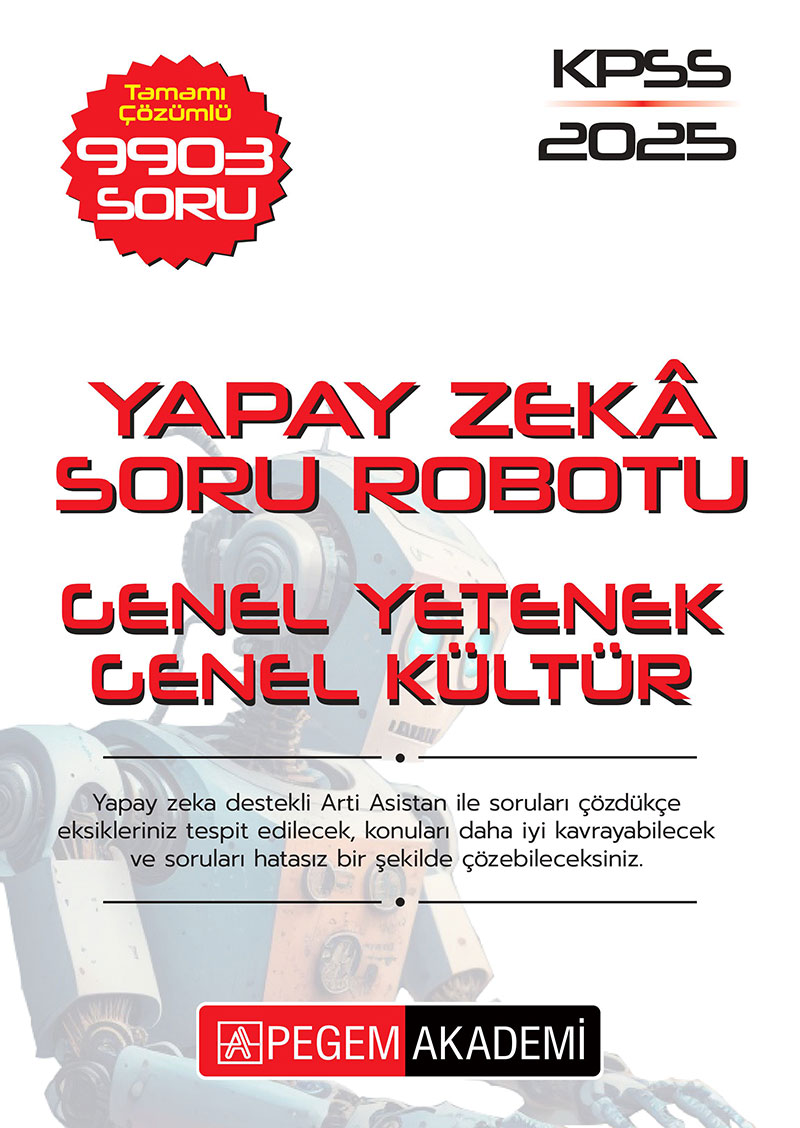KPSS Genel Yetenek Genel Kültür Tamamı Çözümlü Tüm Dersler Soru Robotu KPSS Genel Yetenek Genel Kültür Tamamı Çözümlü Tüm Dersler Soru Robotu