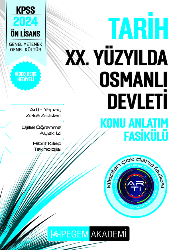 KPSS Ön Lisans Tarih - XX. Yüzyılda Osmanlı Devleti Konu Fasikülü
