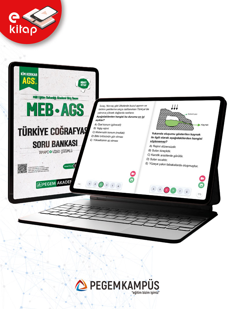 MEB-AGS Kim Korkar Türkiye Coğrafyası Tamamı Çözümlü E-Soru Bankası