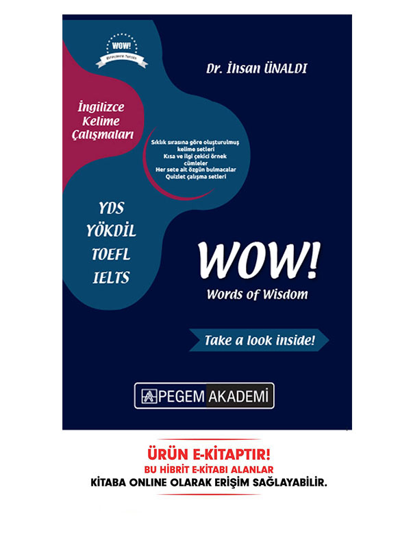 YDS YÖKDİL WoW! Words of Wisdom E-Kitap YDS YÖKDİL WoW! Words of Wisdom E-Kitap