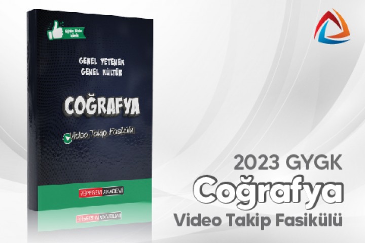 2023 Genel Yetenek Genel Kültür Coğrafya Video Takip Fasikülü (Video Dersler Hediye!)