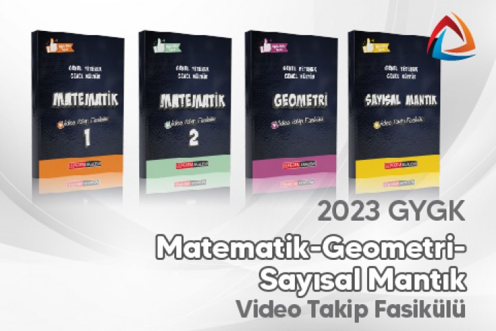 2023 Genel Yetenek Genel Kültür Matematik-Geometri-Sayısal Mantık Video Takip Fasikülü (Video Dersle