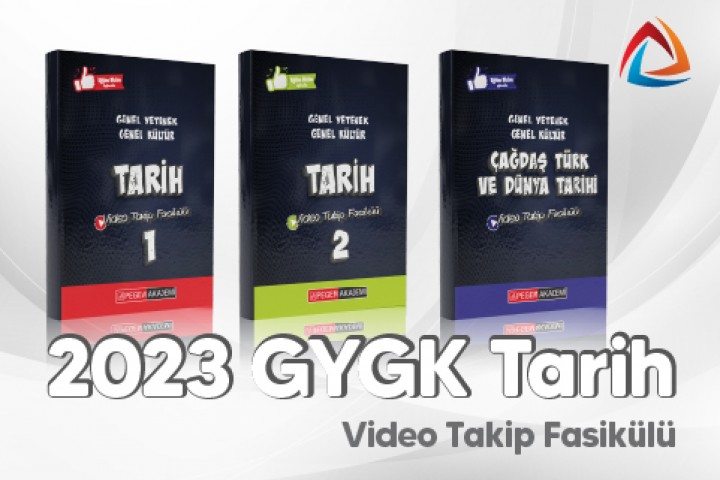 2023 Genel Yetenek Genel Kültür Tarih Video Takip Fasikülü (Video Dersler Hediye!)