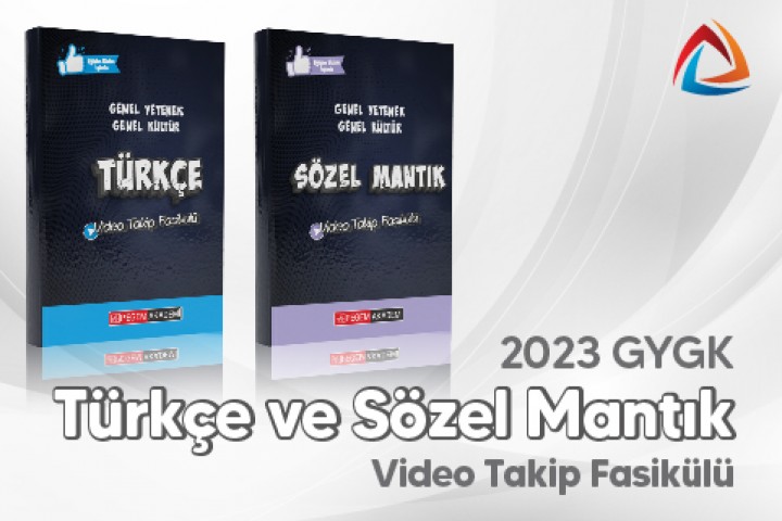 2023 Genel Yetenek Genel Kültür Türkçe ve Sözel Mantık Video Takip Fasikülü (Video Dersler Hediye!)