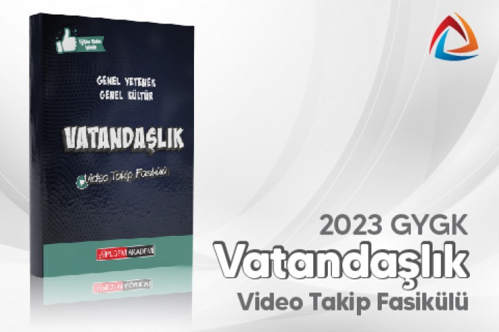 2023 Genel Yetenek Genel Kültür Vatandaşlık Video Takip Fasikülü  (Video Dersler Hediye!)