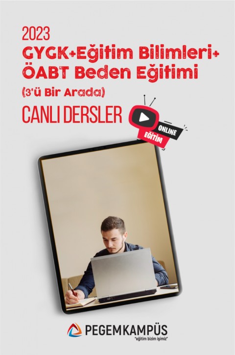 2023 KPSS Genel Yetenek Genel Kültür + 2023 KPSS Eğitim Bilimleri + 2023 ÖABT Beden Eğitimi Öğretmenliği Canlı Dersler
