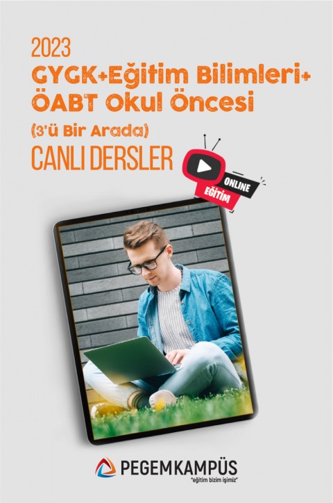 2023 KPSS Genel Yetenek Genel Kültür + 2023 KPSS Eğitim Bilimleri + 2023 ÖABT Okul Öncesi Öğretmenliği Canlı Dersler