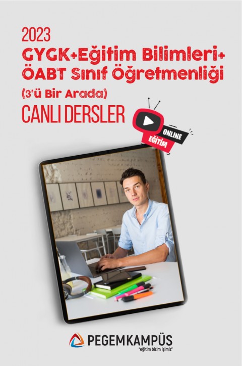 2023 KPSS Genel Yetenek Genel Kültür + 2023 KPSS Eğitim Bilimleri + 2023 ÖABT Sınıf Öğretmenliği Canlı Dersler