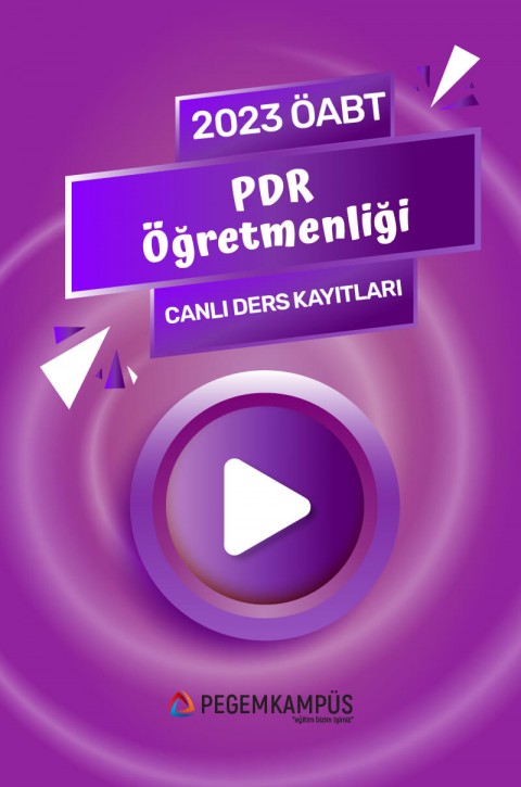 2023 ÖABT Psikolojik Danışma ve Rehberlik Öğretmenliği Canlı Ders Kayıtları