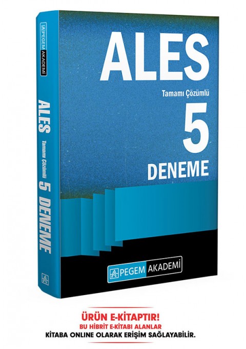 2024 ALES Tamamı Çözümlü 5 Deneme E-Kitap