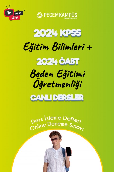 2024 KPSS Eğitim Bilimleri + 2024 ÖABT Beden Eğitimi Öğretmenliği Canlı Dersler