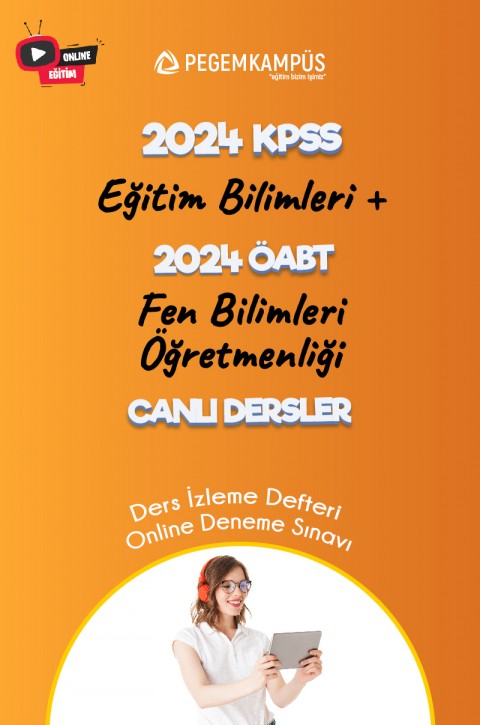 2024 KPSS Eğitim Bilimleri + 2024 ÖABT Fen Bilimleri Öğretmenliği Canlı Dersler