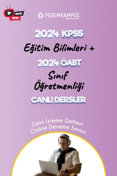2024 KPSS Eğitim Bilimleri + 2024 ÖABT Sınıf Öğretmenliği Canlı Dersler