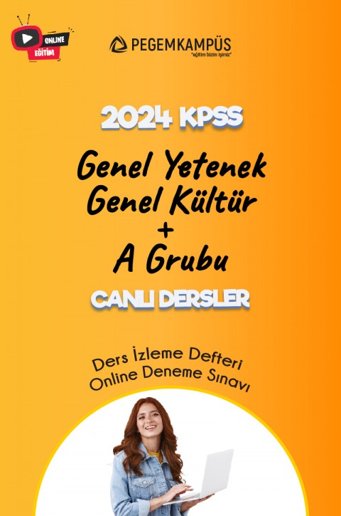 2024 KPSS Genel Yetenek Genel Kültür + 2024 KPSS A Grubu Canlı Dersler