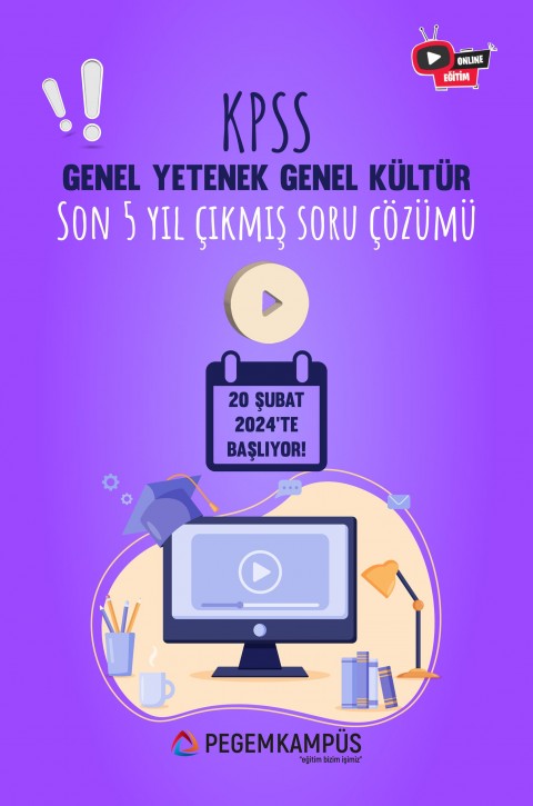 2024 KPSS Genel Yetenek Genel Kültür Son 5 YIL Çıkmış Soru Çözüm Kampı