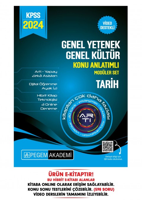 2024 KPSS Genel Yetenek Genel Kültür Tarih Konu Anlatımlı Hibrit E-Kitap