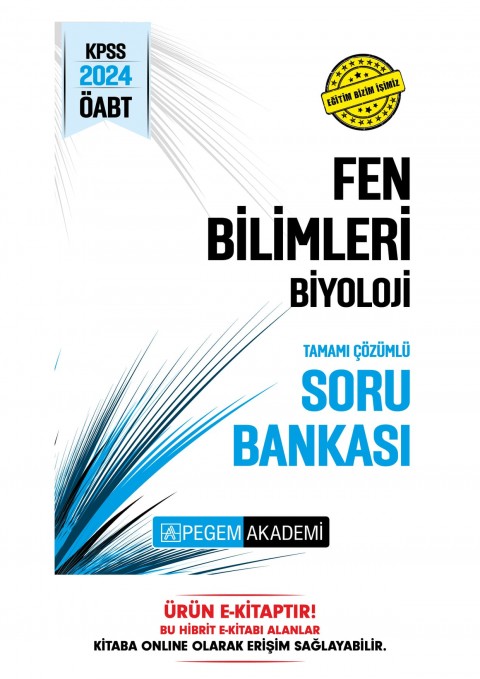 2024 KPSS ÖABT Fen Bilimleri Biyoloji Soru Bankası E-Kitap
