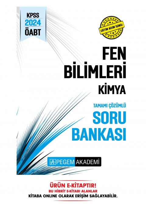 2024 KPSS ÖABT Fen Bilimleri Kimya Soru Bankası E-Kitap