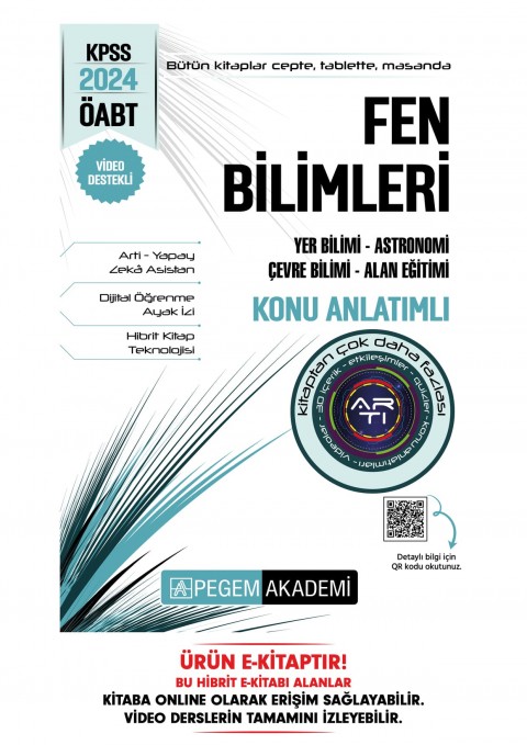 2024 KPSS ÖABT Fen Bilimleri Yer Bilimi - Astronomi - Çevre Bilimi - Alan Eğitimi Konu Anlatımlı Hib