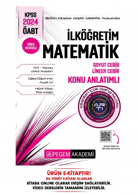 2024 KPSS ÖABT İlköğretim Matematik Öğretmenliği Soyut Cebir - Lineer Cebir Konu Anlatımlı Hibrit E-