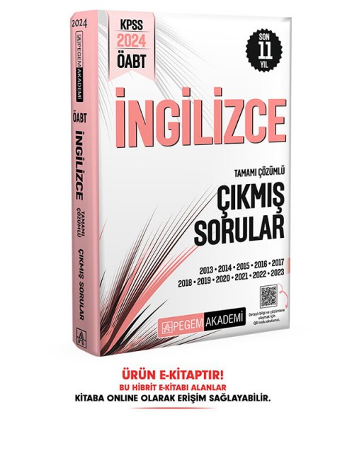 2024 ÖABT İngilizce Öğretmenliği Çıkmış Sorular E-Kitap