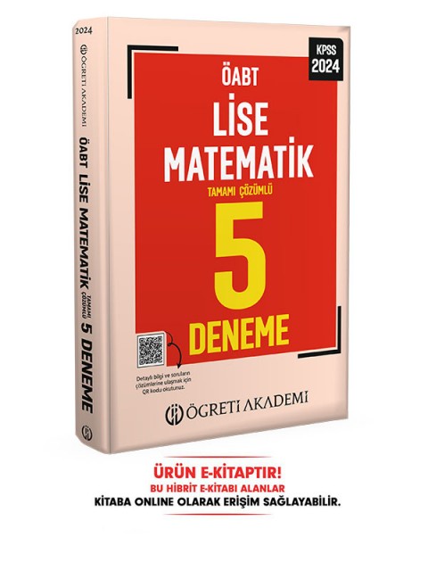 2024 ÖABT Lise Matematik Öğretmenliği 5 Deneme E-Kitap