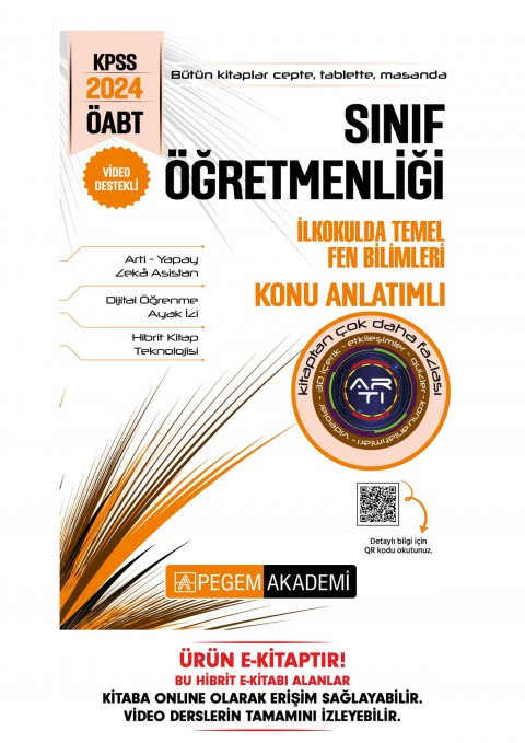 2024 KPSS ÖABT Sınıf Öğretmenliği İlkokulda Temel Fen Bilimleri Konu Anlatımlı Hibrit E-Kitap