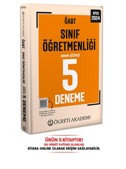 2024 ÖABT Sınıf Öğretmenliği 5 Deneme E-Kitap