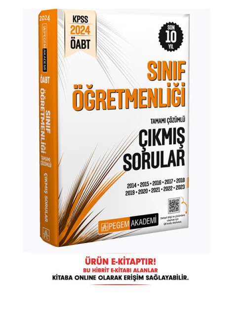 2024 ÖABT Sınıf Öğretmenliği Çıkmış Sorular E-Kitap