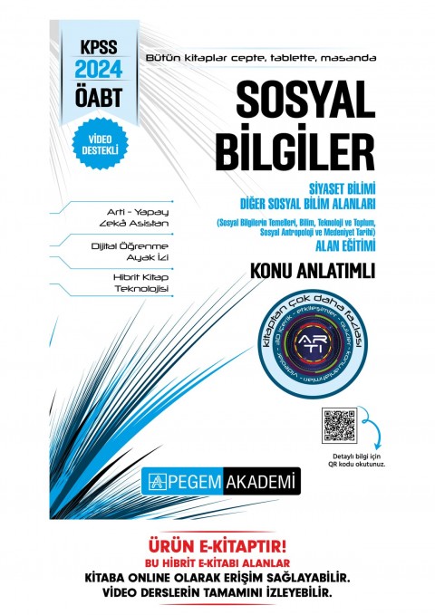 2024 KPSS ÖABT Sosyal Bilgiler Öğretmenliği Alan Eğitimi Konu Anlatımlı Hibrit E-Kitap