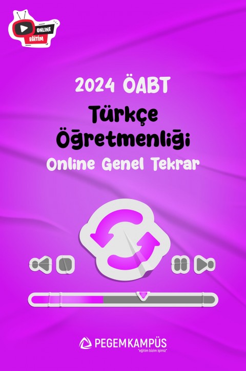 2024 KPSS ÖABT Türkçe Öğretmenliği Online Genel Tekrar