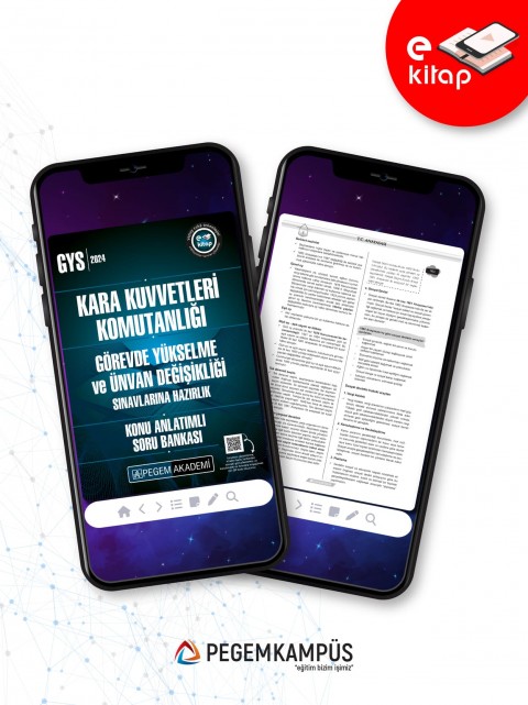 2024 GYS Kara Kuvvetleri Komutanlığı Görevde Yükselme ve Ünvan Değişikliği Konu Anlatımlı Soru Bankası E