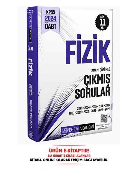2024 ÖABT Fizik Öğretmenliği Çıkmış Sorular E-Kitap