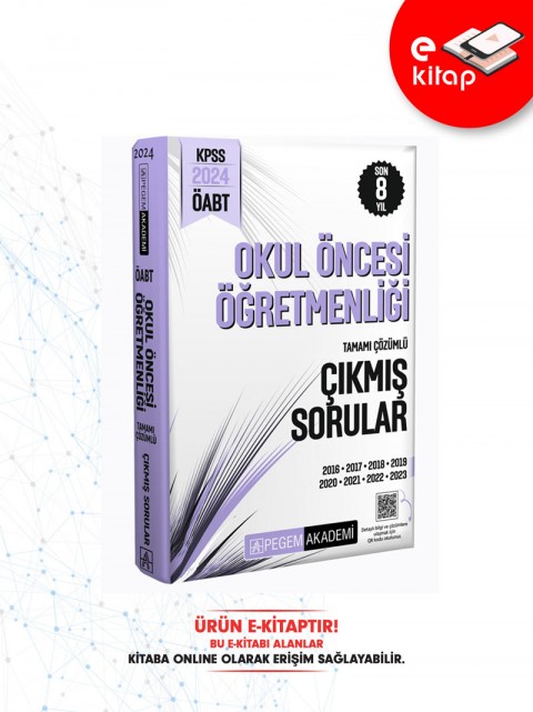 2024 ÖABT Okul Öncesi Öğretmenliği Çıkmış Sorular E-Kitap