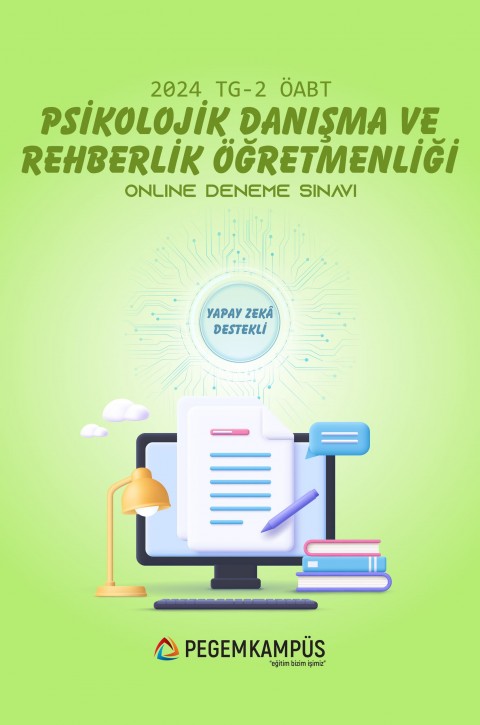 2024 TG-2 ÖABT Psikolojik Danışma ve Rehberlik Öğretmenliği Online Deneme Sınavı