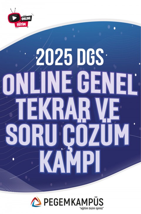 2025 DGS Online Genel Tekrar ve Soru Çözüm Kampı