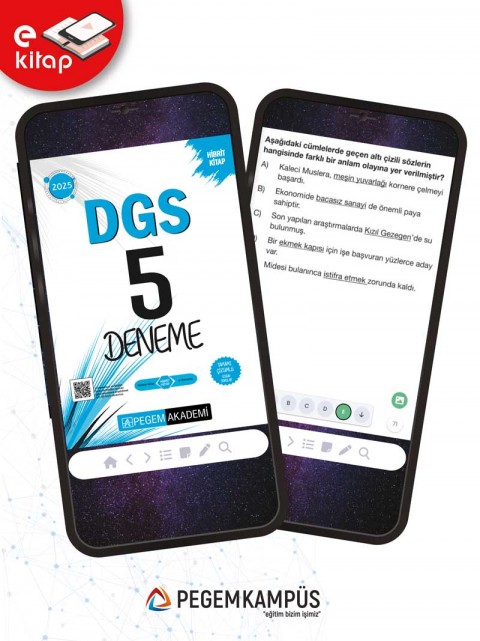 2025 DGS Tamamı Çözümlü 5 E-Deneme