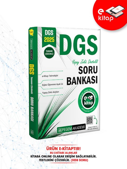 2025 DGS Tamamı Çözümlü Soru Bankası E- Kitap
