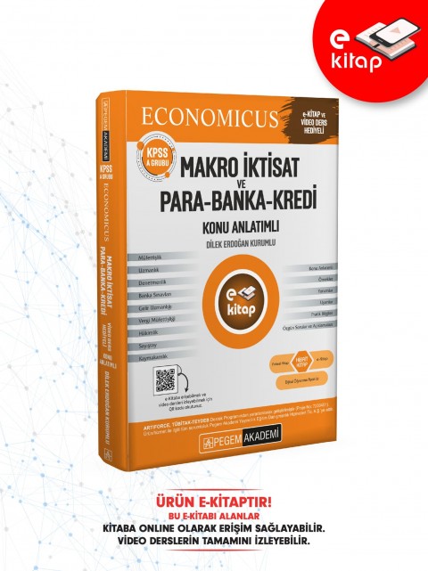 2025 KPSS A Grubu Economicus Makro İktisat ve Para - Banka - Kredi Konu Anlatımlı E-Kitap