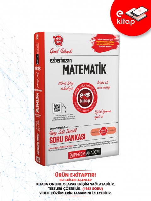 2025 Ezberbozan KPSS Genel Yetenek Genel Kültür Matematik E-Soru Bankası