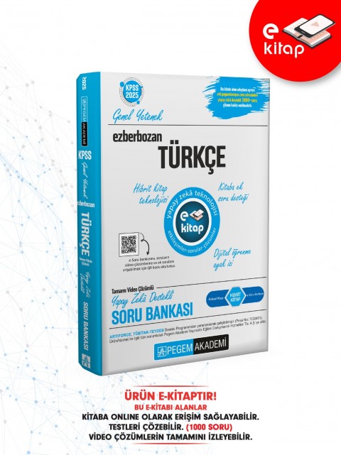 2025 Ezberbozan KPSS Genel Yetenek Genel Kültür Türkçe E-Soru Bankası