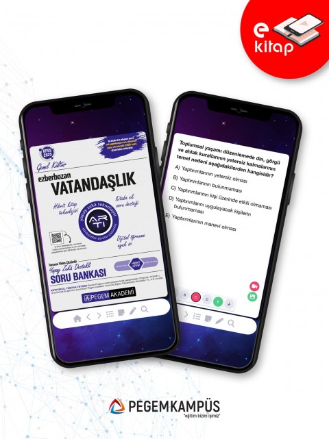2025 Ezberbozan KPSS Genel Yetenek Genel Kültür Vatandaşlık E-Soru Bankası