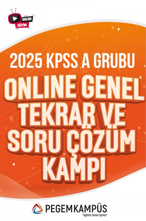 2025 KPSS A Grubu Online Genel Tekrar ve Soru Çözüm Kampı