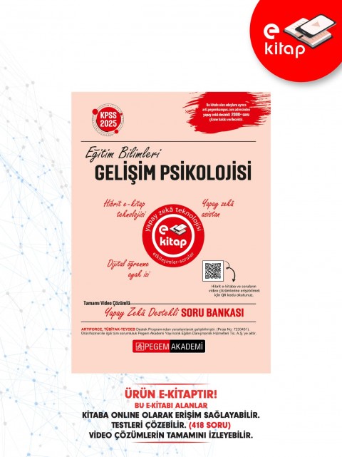 2025 KPSS Eğitim Bilimleri Gelişim Psikolojisi E-Soru Bankası