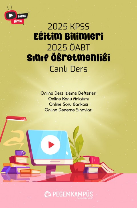 2025 KPSS Eğitim Bilimleri + ÖABT Sınıf Öğretmenliği Canlı Dersler + Online Materyaller
