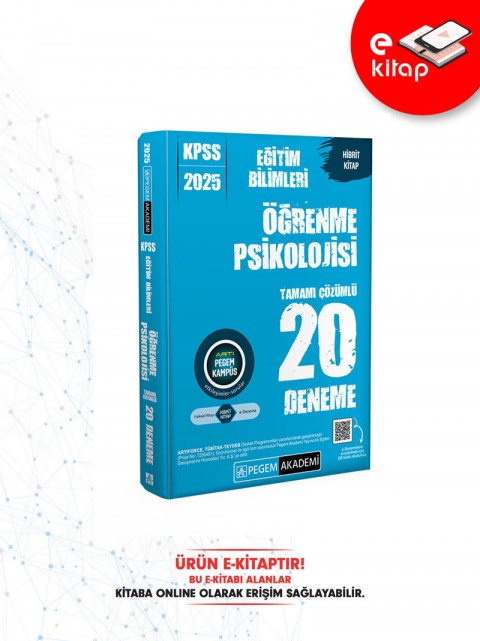 2025 KPSS Eğitim Bilimleri Öğrenme Psikolojisi 20 E-Deneme