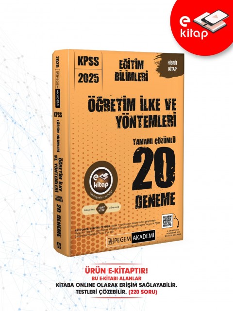 2025 KPSS Eğitim Bilimleri Öğretim İlke ve Yöntemleri 20 E-Deneme