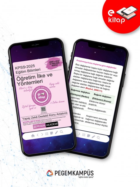 2025 KPSS Eğitim Bilimleri Öğretim Yöntem ve Teknikleri Konu Anlatımlı E-Kitap