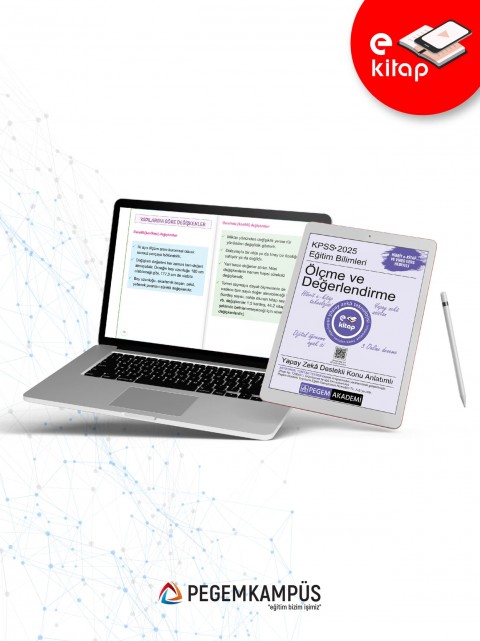 2025 KPSS Eğitim Bilimleri Ölçme ve Değerlendirme Konu Anlatımlı E-Kitap